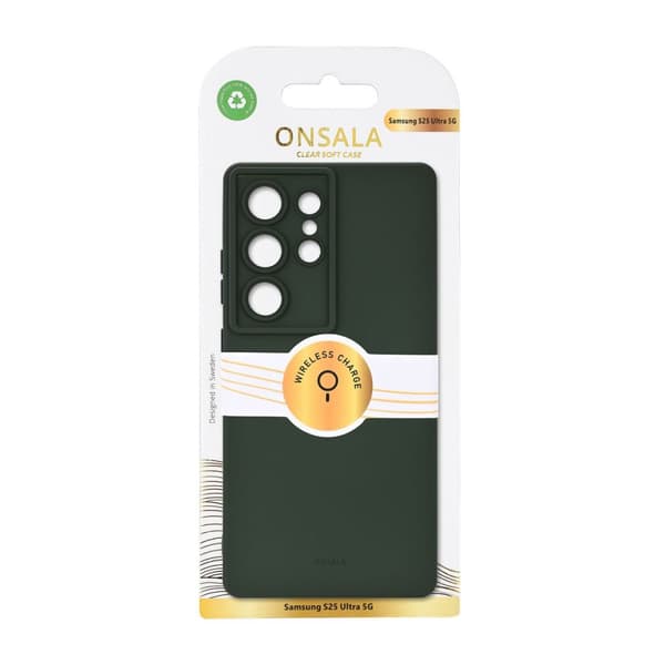 Onsala Samsung Galaxy S25 Ultra Skal Silikonkänsla Olivgrön