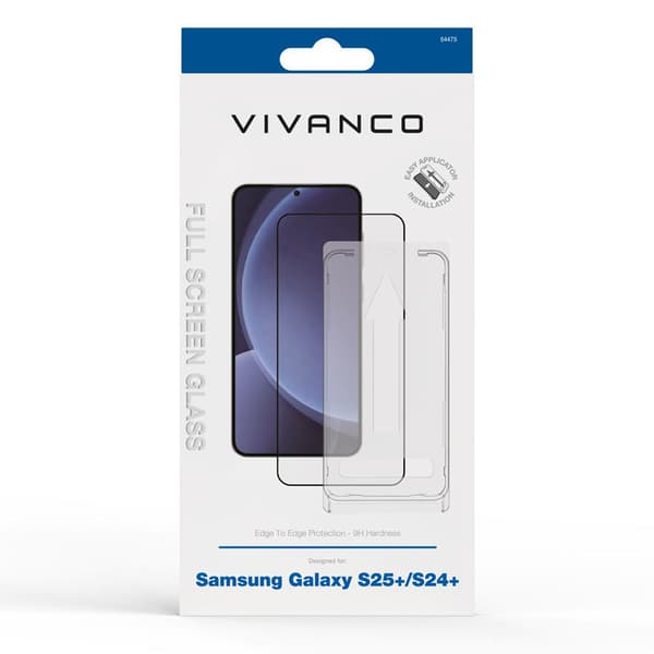 Vivanco Samsung Galaxy S24 Plus/Galaxy S25 Plus Skjermbeskytter Full Screen