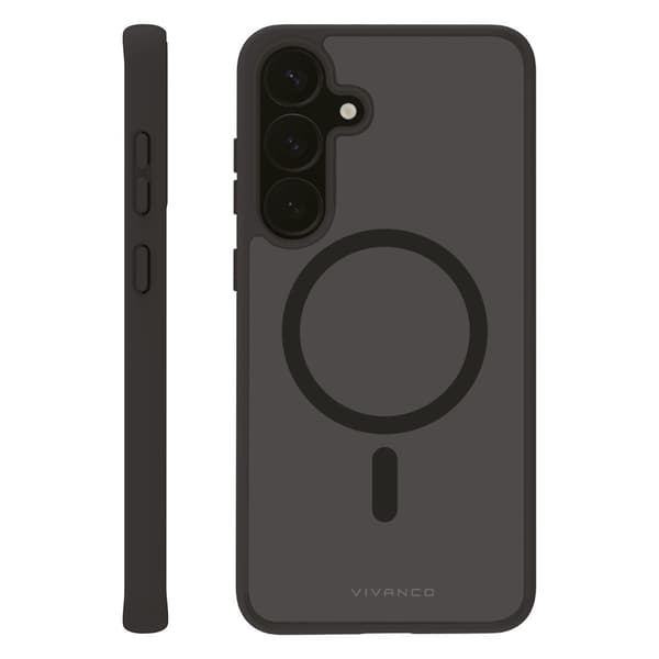Vivanco Samsung Galaxy S25 Kuori Mag Pro Läpinäkyvä Musta