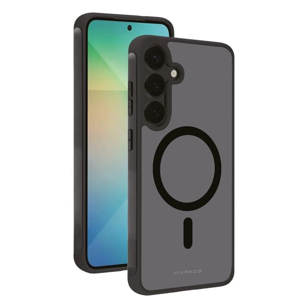 Vivanco Samsung Galaxy S25 Kuori Mag Pro Läpinäkyvä Musta