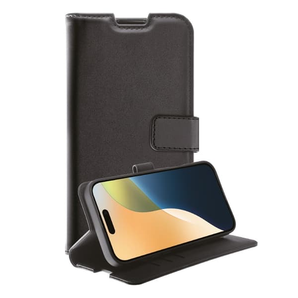Vivanco iPhone 16 Plus Kotelo Classic Wallet Musta