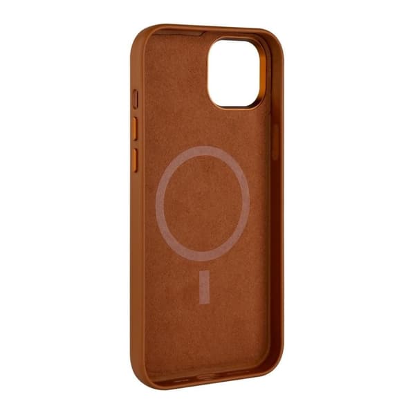 Fixed iPhone 16 Kuori MagLeather Ruskea
