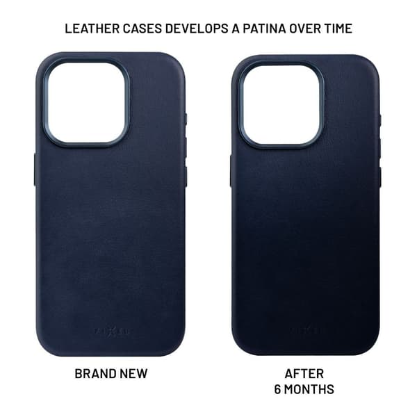 Fixed iPhone 16 Pro Cover MagLeather Blå