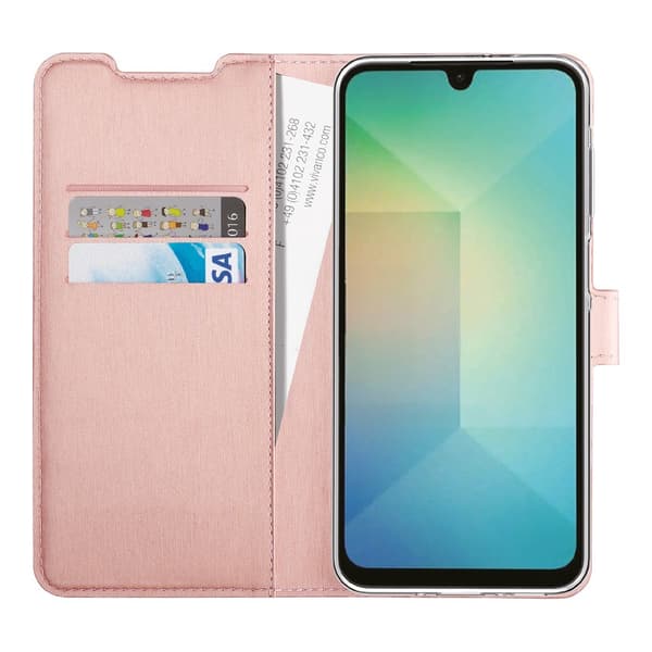 Vivanco Samsung Galaxy A26 Etui Classic Wallet Rosegull