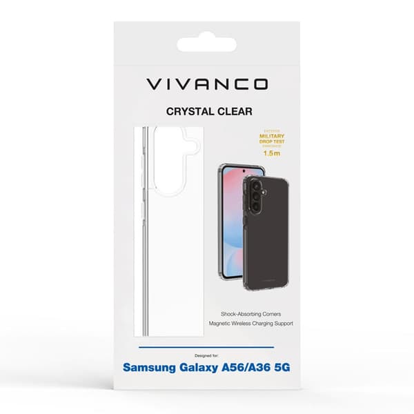 Vivanco Samsung Galaxy A36/Galaxy A56 Deksel Crystal Clear Transparent
