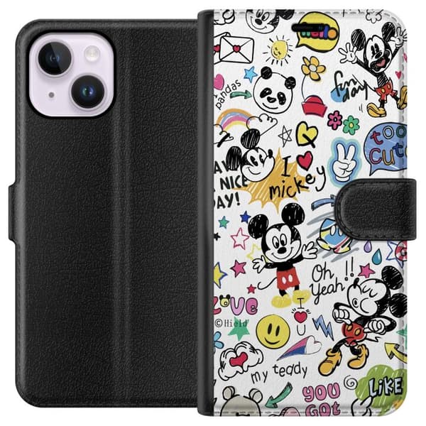 Apple iPhone 15 Plus Plånboksfodral Musse Pigg