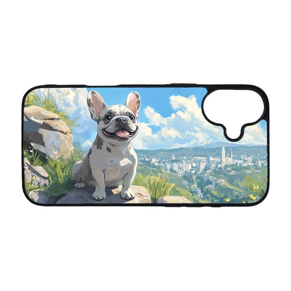 Lapset Söpö Sarjakuva Koira Ranskanbulldoggi iPhone 16 Plus Matkapuhelimen Kansi