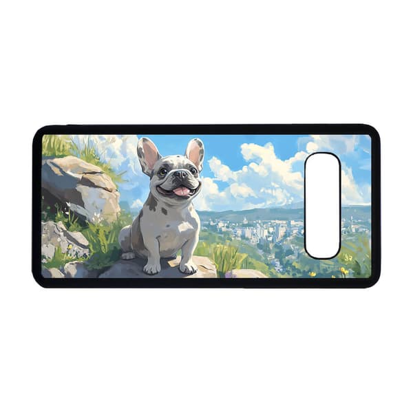 Barn Söt Tecknad Hund Fransk Bulldogg Samsung Galaxy S10+ Mobiltelefon Skal