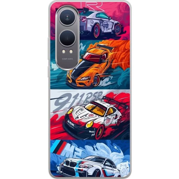 OnePlus Nord CE4 Lite Gennemsigtig cover Biler