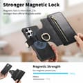 Pikkukuva 6 / 6: INF Magneettinen irrotettava lompakkokotelo Samsung Galaxy -puhelimelle - musta Samsung Galaxy M54/F54 5G