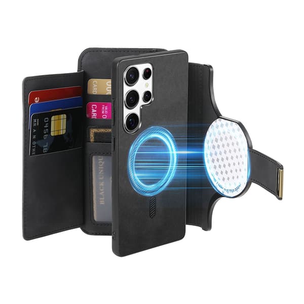 INF Magneettinen irrotettava lompakkokotelo Samsung Galaxy -puhelimelle - musta Samsung Galaxy M54/F54 5G
