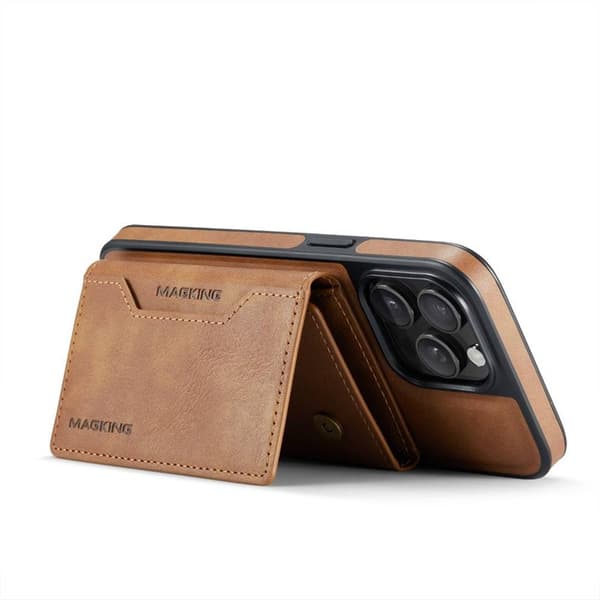 DG-Ming Magking K2 2in1 kotelo Apple iPhone 15 Pro - Ruskea