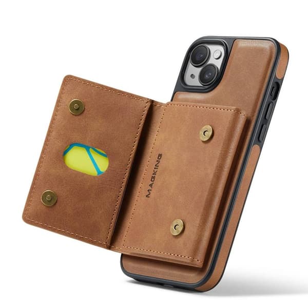 DG-Ming Magking K2 2in1 kotelo Apple iPhone 15 - Ruskea