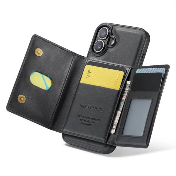 DG-Ming Magking K2 2in1 kotelo Apple iPhone 16 Plus - Musta