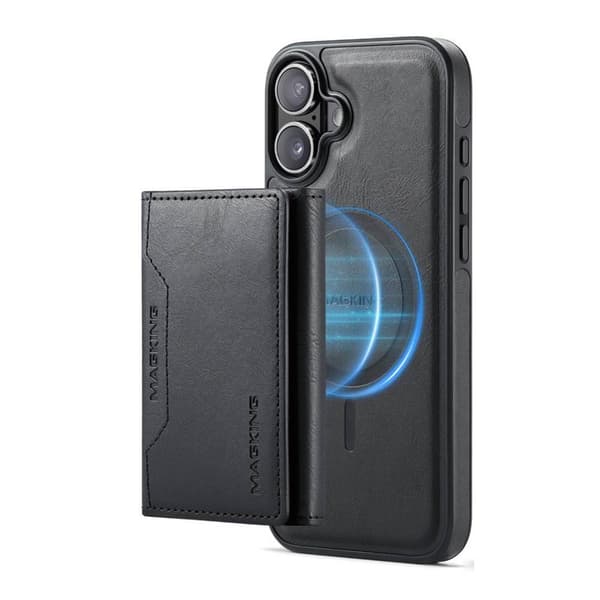 DG-Ming Magking K2 2in1 kotelo Apple iPhone 16 Plus - Musta