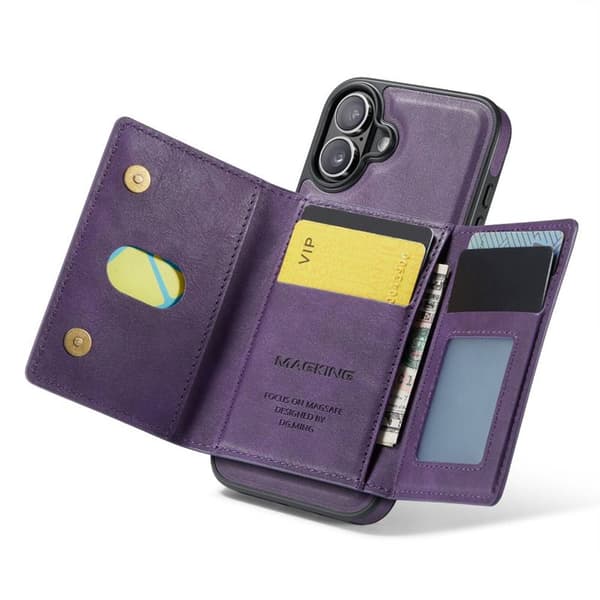 DG-Ming Magking K2 2in1 kotelo Apple iPhone 16 Plus - Violetti