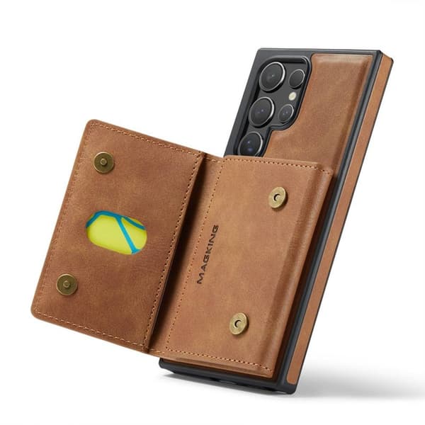 DG-Ming Magking K2 2i1 cover Samsung Galaxy S24 Ultra - Brun