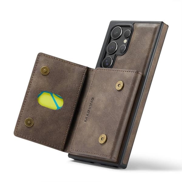 DG-Ming Magking K2 2i1 deksel Samsung Galaxy S24 Ultra - Coffee