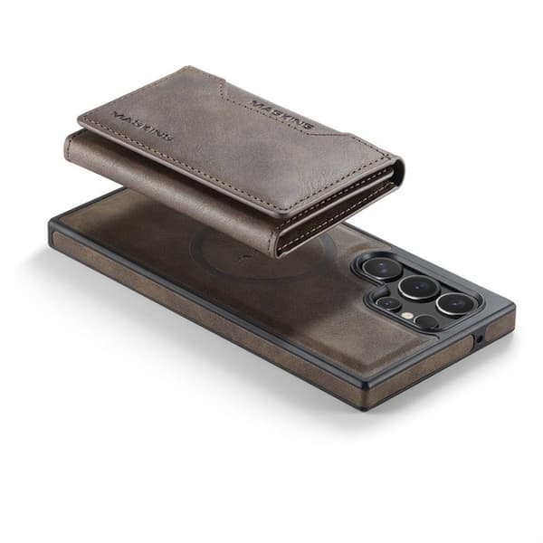 DG-Ming Magking K2 2i1 deksel Samsung Galaxy S24 Ultra - Coffee