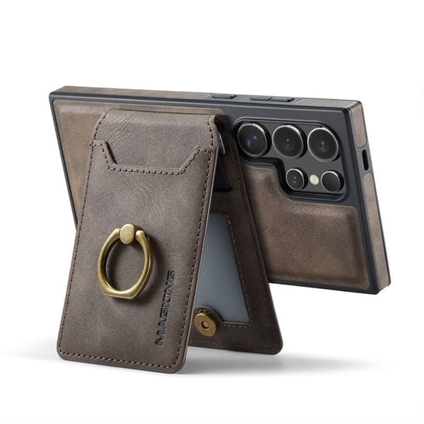 DG-Ming Magking K1 2i1 deksel Samsung Galaxy S24 Ultra - Coffee