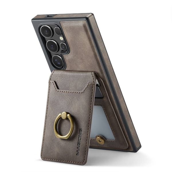 DG-Ming Magking K1 2i1 deksel Samsung Galaxy S24 Ultra - Coffee
