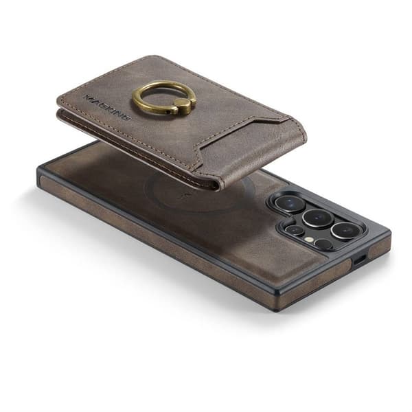 DG-Ming Magking K1 2i1 deksel Samsung Galaxy S24 Ultra - Coffee