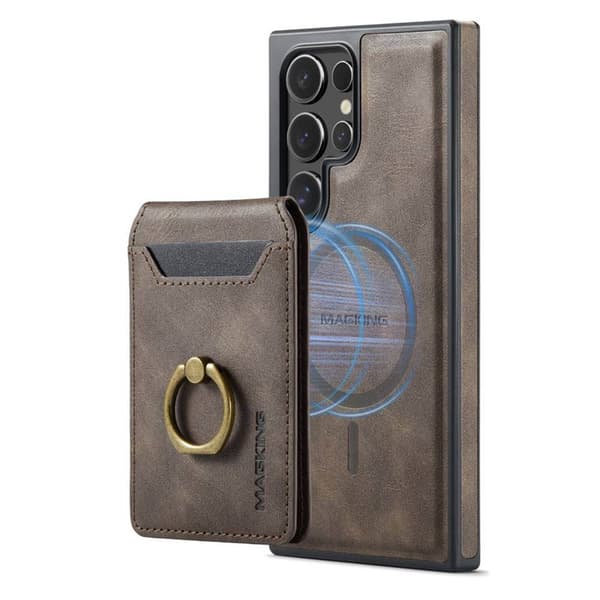 DG-Ming Magking K1 2i1 deksel Samsung Galaxy S24 Ultra - Coffee