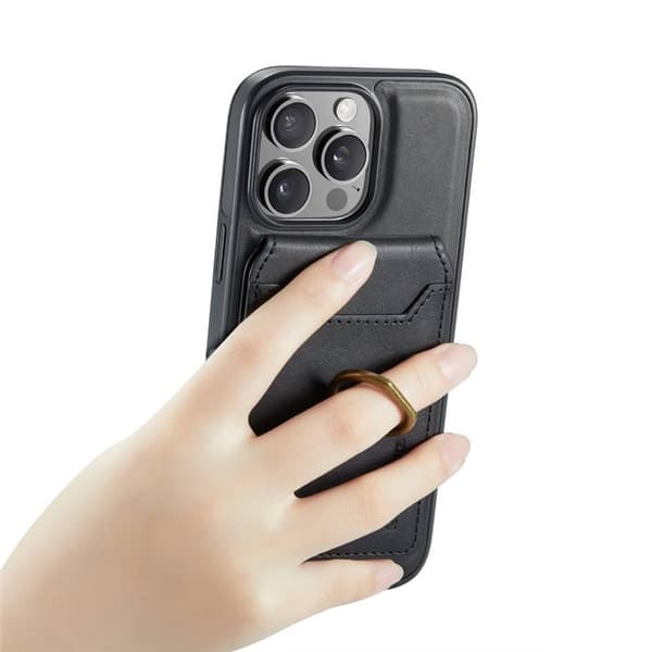 DG-Ming Magking K1 2in1 kotelo Apple iPhone 16 Pro - Musta