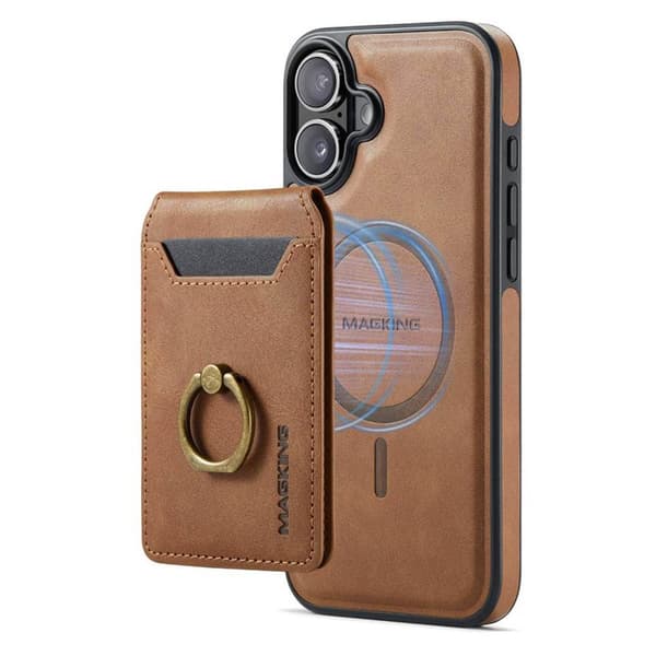 DG-Ming Magking K1 2in1 kotelo Apple iPhone 16 Plus - Ruskea