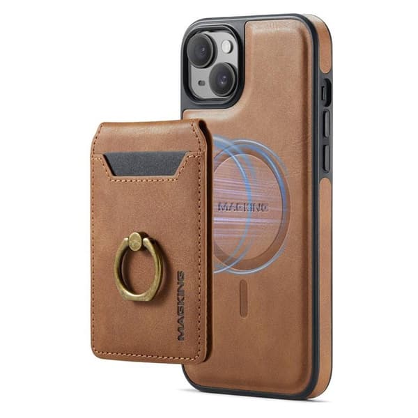 DG-Ming Magking K1 2i1 cover Apple iPhone 13 - Brun
