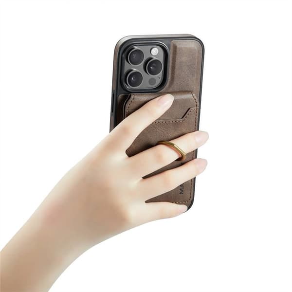 DG-Ming Magking K1 2i1 deksel Apple iPhone 12 Pro - Coffee