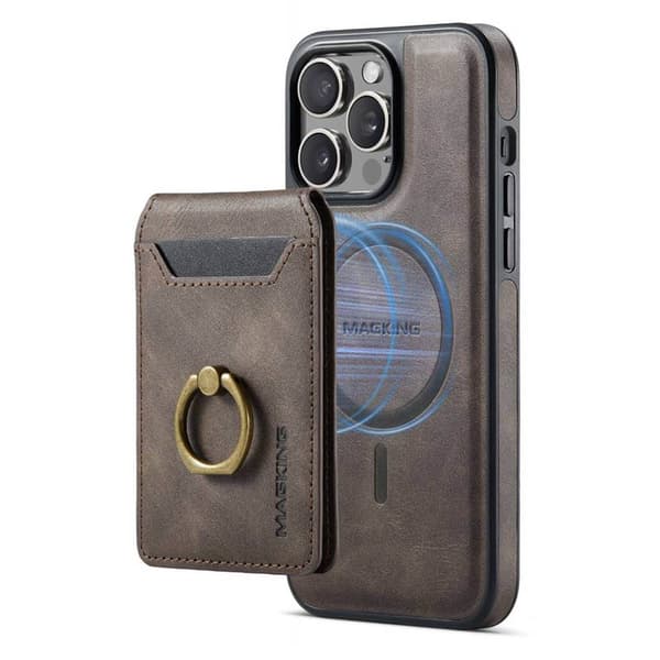 DG-Ming Magking K1 2i1 deksel Apple iPhone 12 Pro - Coffee