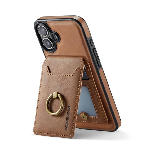 DG-Ming Magking K1 2in1 kotelo Apple iPhone 16 - Ruskea