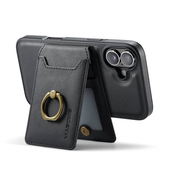 DG-Ming Magking K1 2in1 kotelo Apple iPhone 16 - Musta
