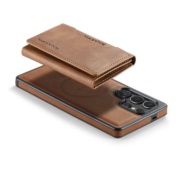 DG-Ming Magking K2 2i1 cover Samsung Galaxy S25 Ultra - Brun