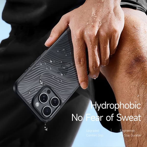 Coque för iPhone 16 Pro - Serie Dux Ducis Aimo - Svart