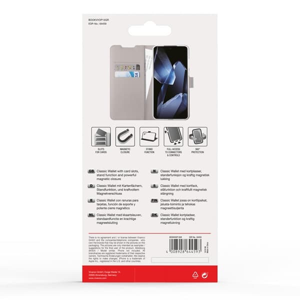 Vivanco OnePlus 13 Etui Classic Wallet Taupe
