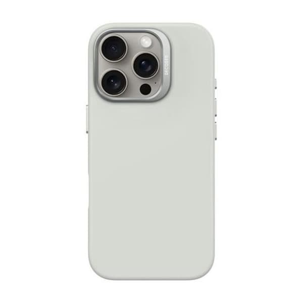 Skydd för iPhone 16 Pro - DECODED - Stötsäker och Antimikrobiell - Grå