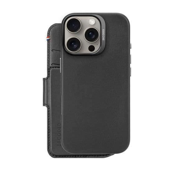 Fodral till iPhone 16 Pro, MagSafe med korthållare svart avkodad
