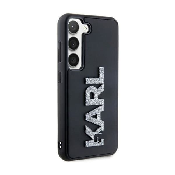 Telefonfodral - Karl Lagerfeld - Samsung Galaxy S23 - Glittrande - Flexibelt - 3D-logotyp