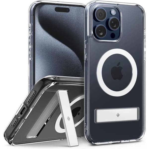 iPhone 15 Pro Max-fodral med inbyggt stöd - Spigen