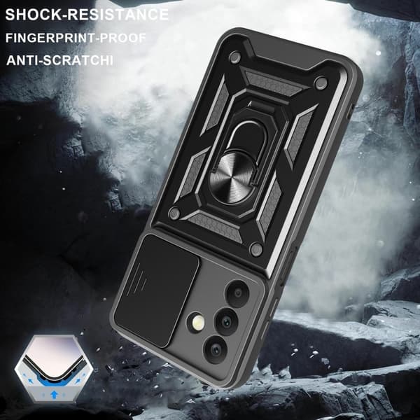 Samsung Galaxy A26 5G Skal CamShield Ring Hybrid Guld
