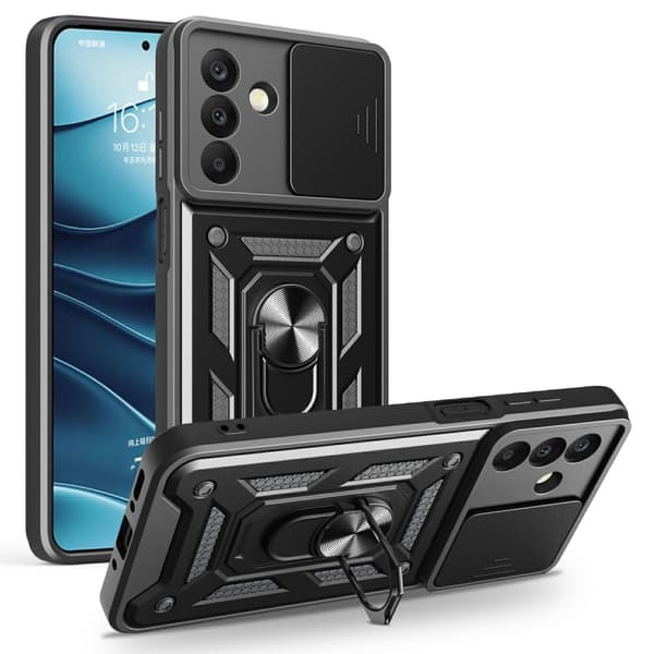 Samsung Galaxy A26 5G Skal CamShield Ring Hybrid Svart