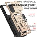 Miniatyrbild 6 av 6: Samsung Galaxy A56 5G/A36 5G Skal CamShield Ring Hybrid Guld