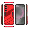 Miniatyrbild 5 av 6: Samsung Galaxy S25 Skal Kickstand Hybrid Armor Röd