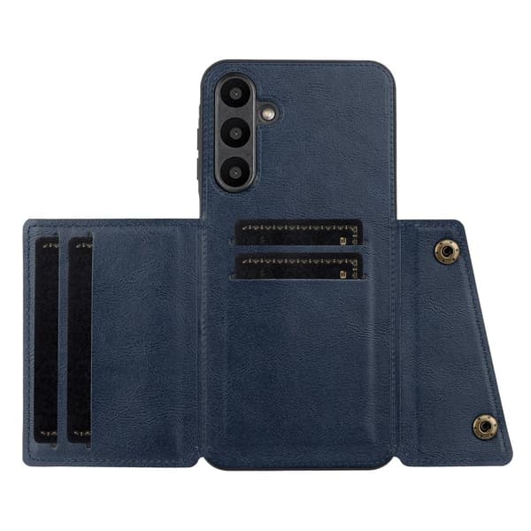 Samsung Galaxy A26 5G Skal Läder Med Kortfack Och Magnet