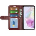 Miniatyrbild 2 av 6: Samsung Galaxy A36 5G/A56 5G Fodral Crazy Horse Läder Brun