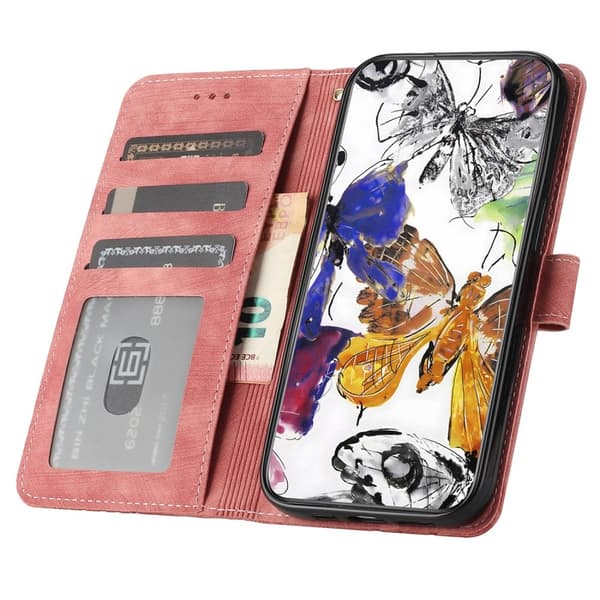 Samsung Galaxy A16 / A26 5G Fodral Fjärilar Rosa