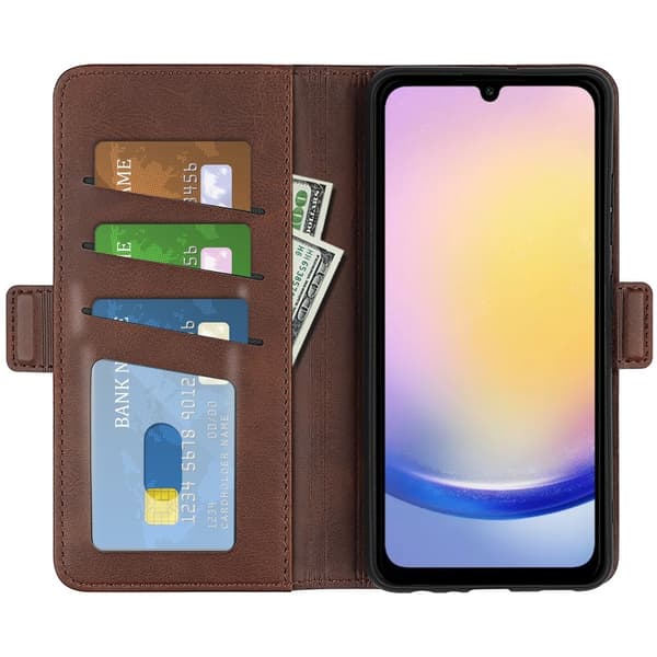Samsung Galaxy A26 5G Plånboksfodral Läder Brun