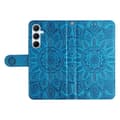 Miniatyrbild 6 av 6: Samsung Galaxy A36 5G / A56 5G Fodral Läder Solros Blå